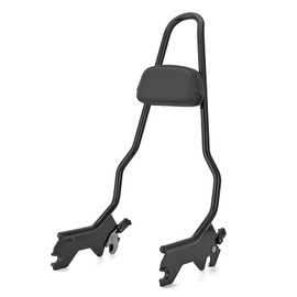 Mofun Tall Gloss Black Detach Passenger Backrest Sissy Bar with Pad Compatible with Harley Softail Deluxe Heritage Classic Street Bob 2018-2025 etc