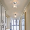 Vechoicy Semi Flush Mount Ceiling Light, 7.5inch Metal Cage Hallway