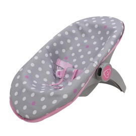 509 Crew: Cotton Candy Pink: 3-in-1 Doll Car Seat - Pink, Grey, Polka Dot - for Dolls Up to 18", Multifunctional, Retractable Canopy, Kids Ages 3+
