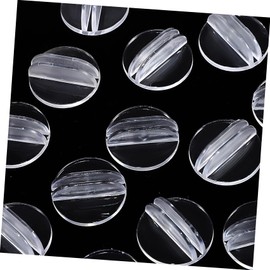 PRETYZOOM Set of 50 Playing Card Holders – Transparent Plastic Pedestals – Bases for Tokens and Tags Ideal for Business Cards Labels and Menu