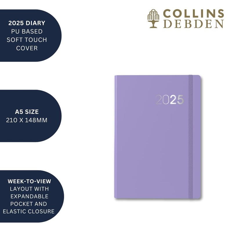 Collins Legacy 2025 Planner - A5 Week To View Diary