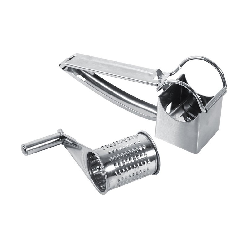 TOPINCN Cheese Grater, Multifunctional Kitchen Craft Rotary Stainless Steel Cheese