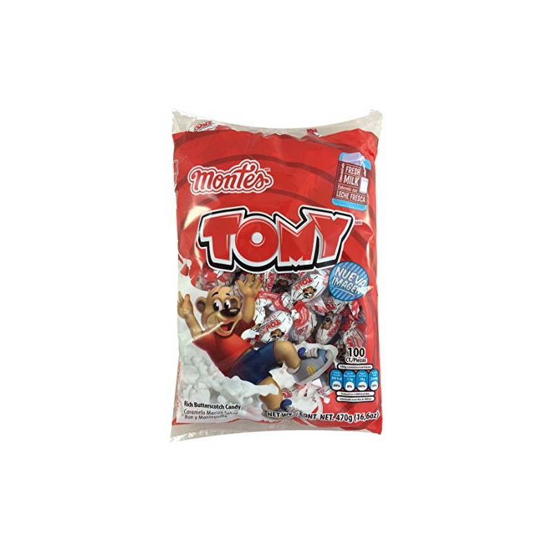 Tomy Rich Butterscotch Candy 100pcs (Net Weight 16.6oz)