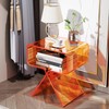solaround Acrylic Nightstand Side Table Modern Design Clear Home Decor