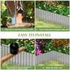 Metal Garden Edging Border, Corrugated Steel Landscaping, DIY for Lawn