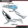 Amavoler Chrome Motorcycle Rearview Side Mirrors For Sportster XL 883