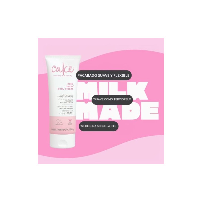 Cake Beauty Milk Made Indulgent Body Milk Cream, 7 Ounces