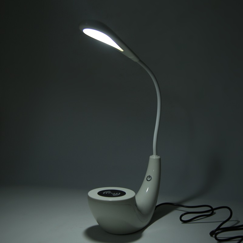 USB Wireless Charging Desk Reading LED Light Studyroom Table Night