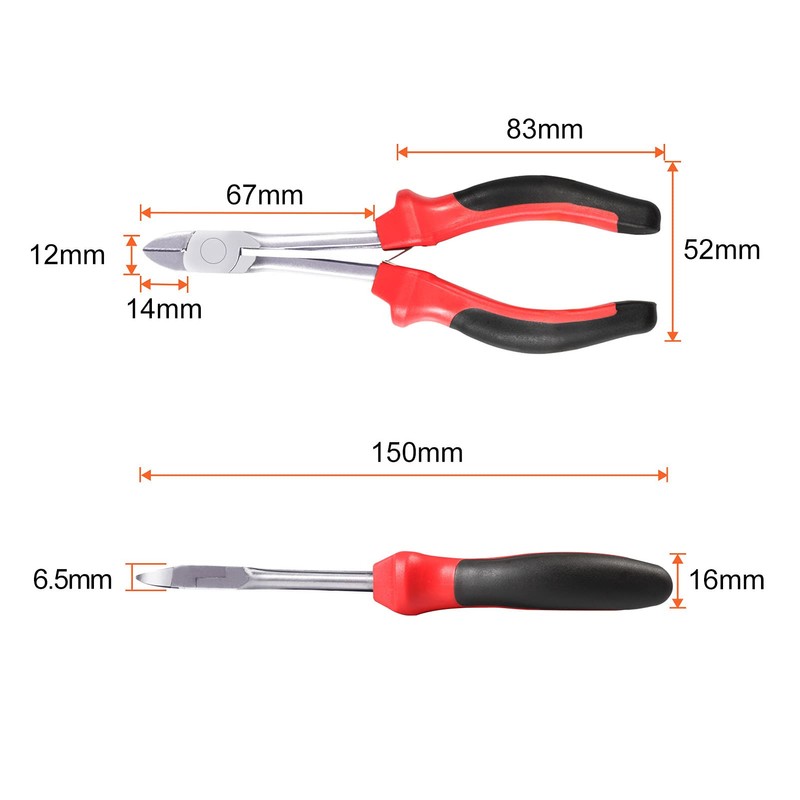 SPEEDWOX Mini Long Nipper, Long Reach, Wire Cutter, Small, Precision