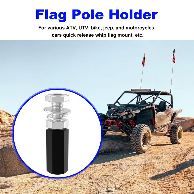 BZTT Quick Release Flag Pole Holder 1/4'' Flag Pole Mount