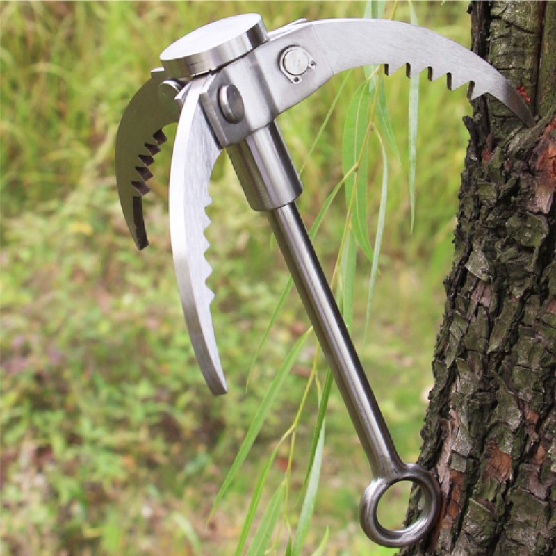 TRIWONDER Grappling Hook Gravity Rock Climbing Hooks Folding Claws Stainless
