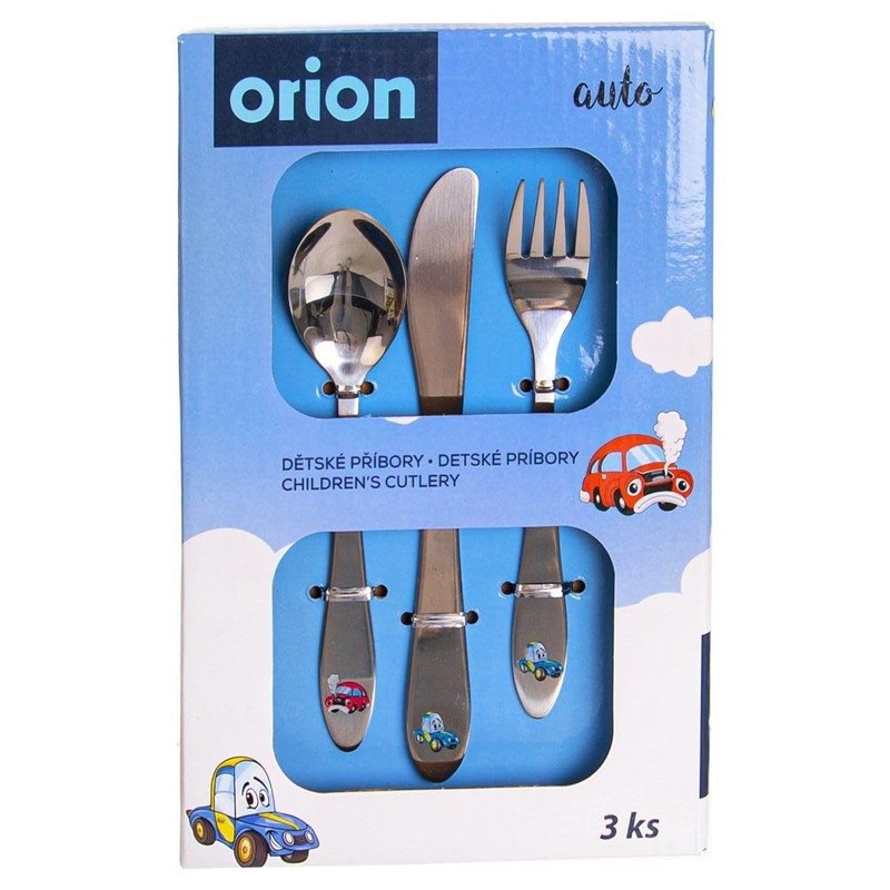 Children's Cutlery Set Stainless Steel with Automotive Set of 3