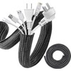 Braided Cable Sleeve, Cable Storage Sleeve, Total Length Approx. 1.9