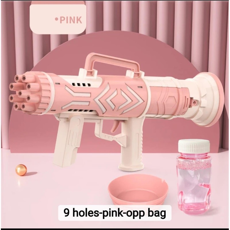 Genérico Burbujero Tipo Bazooka Multi Burbujas Unisex Juguete Infantil (Rosa)