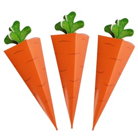 COLOFALLA Pack of 24 Easter Carrots Gift Box Easter Gift Bags Carrot Bags for Crafts Easter Decoration Easter Decoration Party Bags Easter Gifts Children Filling