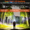 Aikertec Headlamp Rechargeable, 5000 Lumen Bright Headlamp, 60H Long Battery