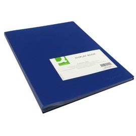 Q Connect 40-Pocket Display Book - Blue
