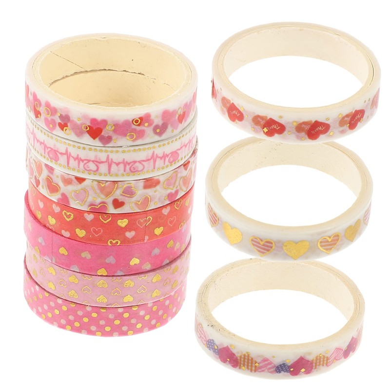 VILLFUL 10 Rolls Hot Stamping Tape Handbook Decors Scrapbook Decor