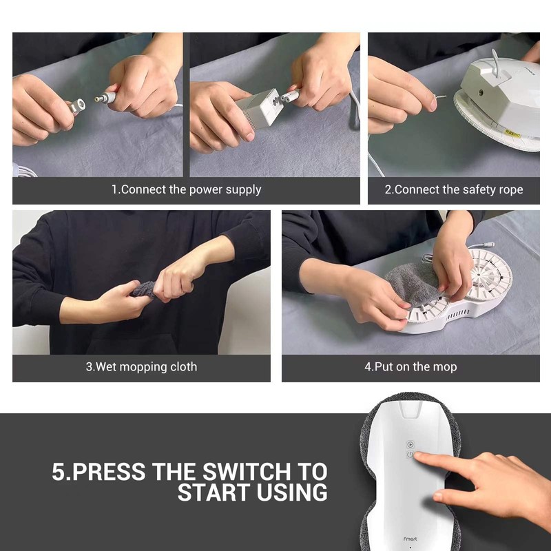 Fmart Glass Washing Robot (Replacement Wipes x 12)