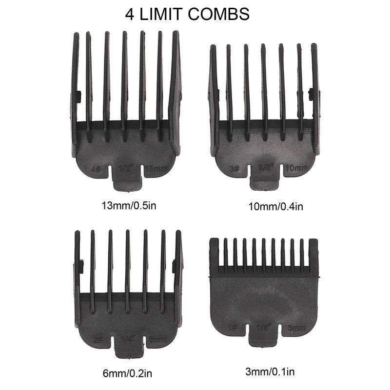 Electric Hair Clipper Low Noise LCD Display Ergonomic with Limiter