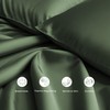 LINENWALAS Double Flat Sheet, 100% Bamboo Bedding Silk Sheet, Cool