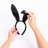 evelay Black Rabbit Ears Hare Headband Fancy Dress Costume Accessory