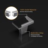Haliwu 10 Pack Silver and Black Cabinet Knobs 2 Tone