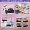 Framendino, Sublimation Blanks Cosmetic Bags Transfer Makeup Bag with Zipper,