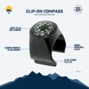 Sun Company Clip-On Compass for Bikes | Handlebar Compass for