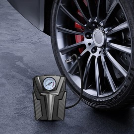 Wireless Car Air Pump | Heat Vent Design Electric Car Tire Inflator - Multi-Functional Tire Pump for All Your Car, Motorcycle