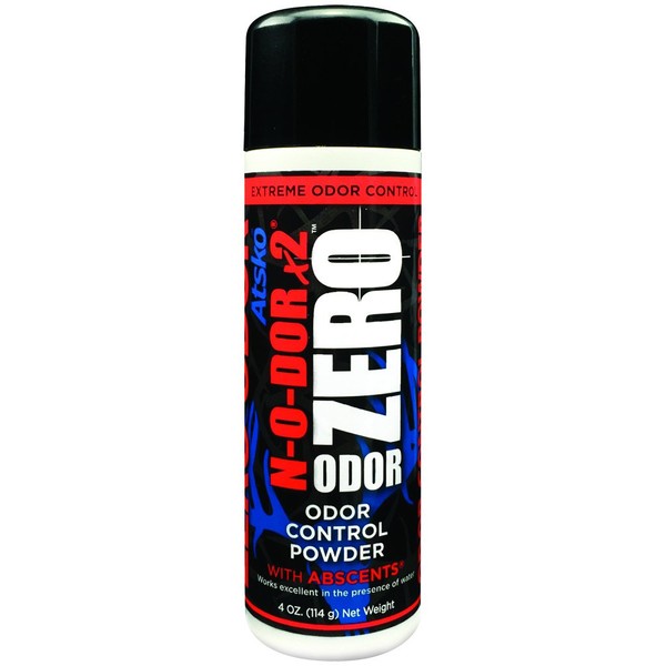 Atsko Zero N-O-DOR II Powder 4 oz. Bottle 1347Z: Zero N-O-DOR II Powder 4 oz. Bottle