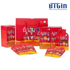 비티진 친구랑 파우치 30gx30포/어린이 홍삼 BTG Friends Pouch 30g x 30 Packs / Children's Red Ginseng