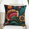 MaSiledy Decor Pillows Mexican Flowers Pillowcase 18"x18" Modern Floral Blossom