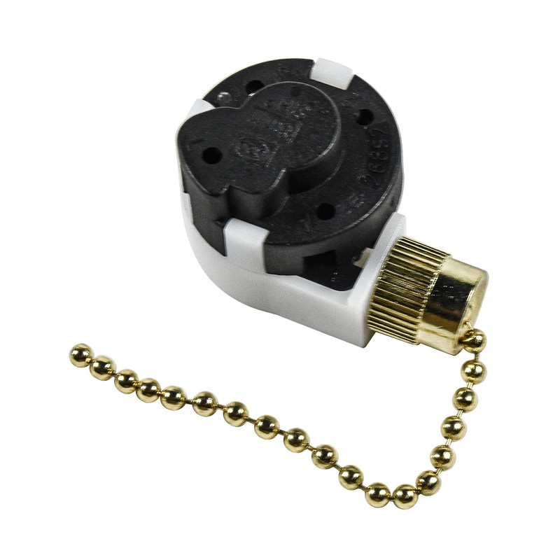 HQRP Ceiling Fan Pull Chain 3-Speed 4-Wire Control Switch Compatible