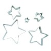 BekkiB 7767-Set of 5 Stars Cookie Cutters in the Shape