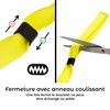 20 Yellow Fabric Bracelets for Events - Plastic Clasp to