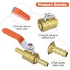 Ball Valve with Hose Nozzles, Barb Shut-off Ball Valve, 2