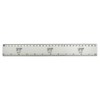'Three Mushrooms' 30cm (12 Inch) White Plastic Ruler (RL00092852)