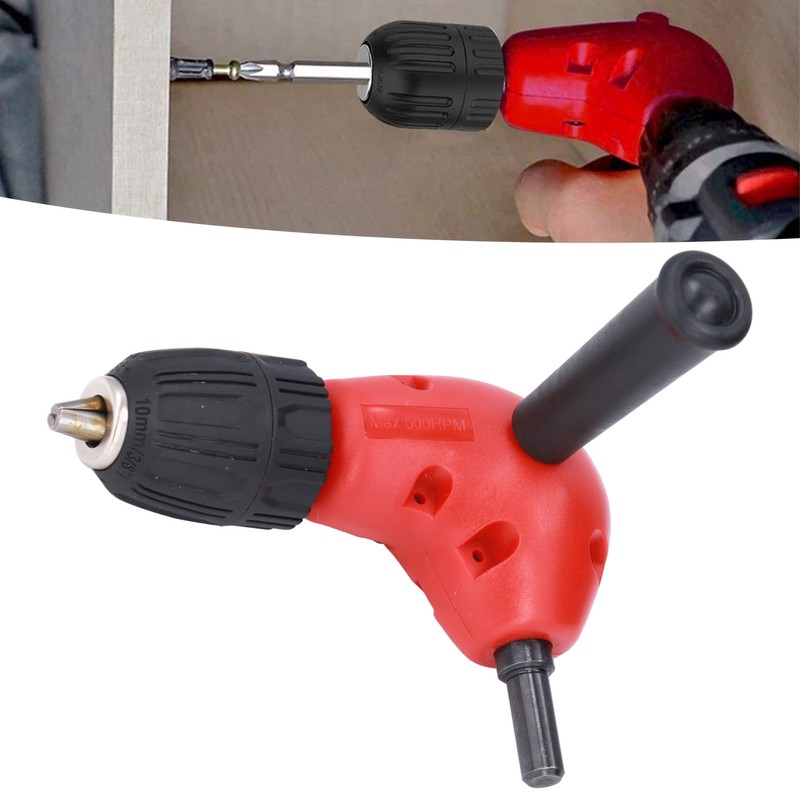 Drill Chuck Keyless 90 Degree 9.3mm Round Handle 0.8‑10mm Clamping