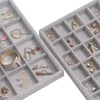 DIOMMELL Set of 4 Stackable Velvet Jewelry Trays Organizer, Jewelry