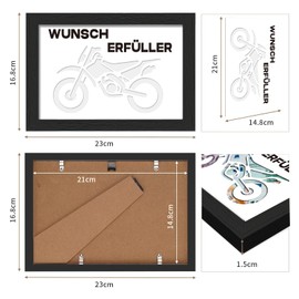 Wish Fulfiller Money Gift Picture Frame, Dandelion Money Gifts Packaging, Lucky Gift for Wedding, Travel, Birthday, Youth Confirmation, Communion, Ideas Gifts for Women and Men