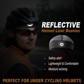 EMPIRELION Low-Profile Cooling Helmet/Hard hat Liner, Stretch Working Cap, Summer Sweat Wicking Skull Cap, Running Beanie Sun Protection