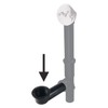 Bathtub Drain Waste and Overflow Shoe Pipe Repair Kit, 1-1/2