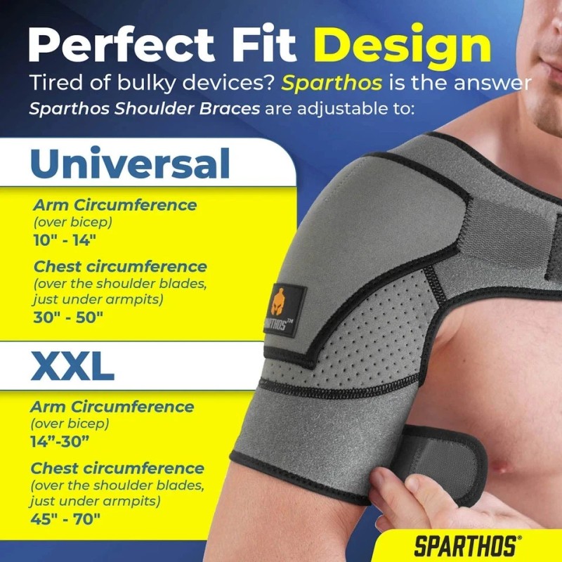Clevum OU Sparthos Shoulder Brace - Adjustable Support Sleeve for