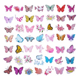 100 Pack Butterfly Stickers, Butterfly Party Favors, Birthday Decorations.