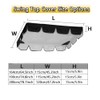Patio Swing Canopy Replacement Top, 65x45/75x45/78x47 Outdoor 2/3 Seater Porch