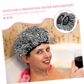 TOVINANNA 2pcs Baked Oil Cap Salon Baking Caps Cap Heat Highlighting Supplies Bonnet Hair Processing Caps Conditioning Heat Cap Dye Cap Color Caps Hair Oil Cap for Sleeping Printing Eva