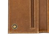 Genuine Leather Long Wallet for Men, Trifold & Checkbook, RFID