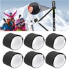 6Pcs Ski Straps Fastener Tape Hook and Loop Wraps Ski