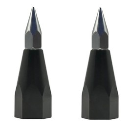 2 Pack Prism Pole Tip Replaceable Sharp - Pointed Surveying Pole Tip - 5/8 Female Thread - Fits GPS Carbon Fiber Pole, Centering Pole Alignment Poles Rod Staff